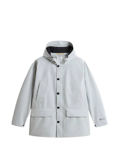 Woolrich Gtx Summer Parka Coat - Grey 