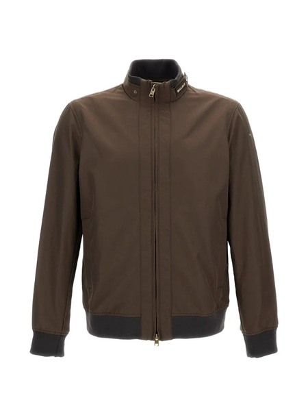  Woolrich High Collar Zip Jacket - Brown 