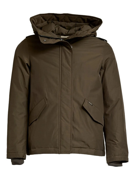  Woolrich Hooded Military Jacket - Green 
