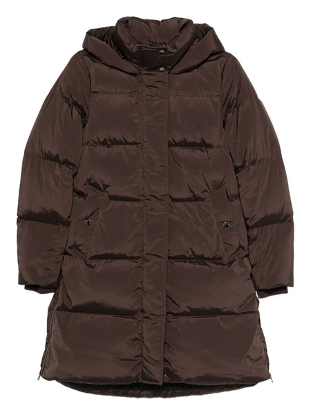  Woolrich Hooded Quilted Coat - Brown 