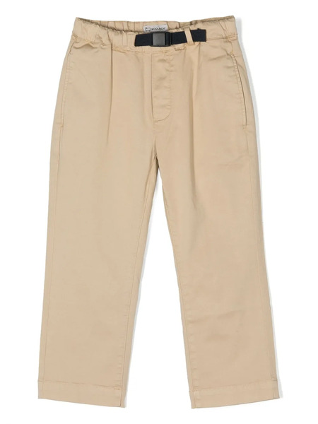  Woolrich Kids Belted-waist Straight-leg Trousers - Neutrals 