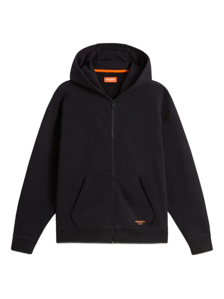  Woolrich Kids Full-zip Logo Hoodie - Black 