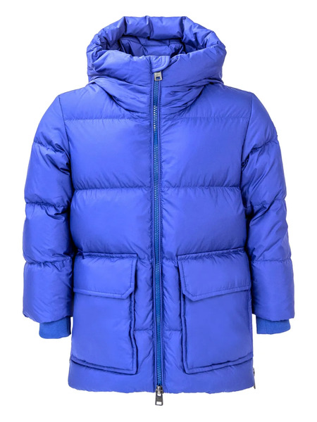 Woolrich Kids Hooded Puffer Jacket - Blue 
