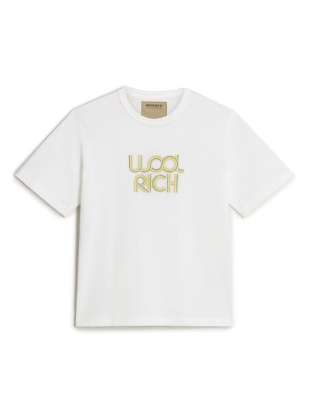  Woolrich Kids Logo-print Cotton T-shirt - White 