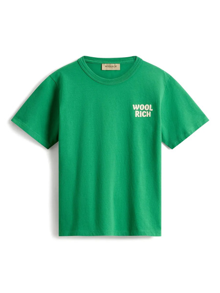  Woolrich Kids Logo T-shirt - Green 