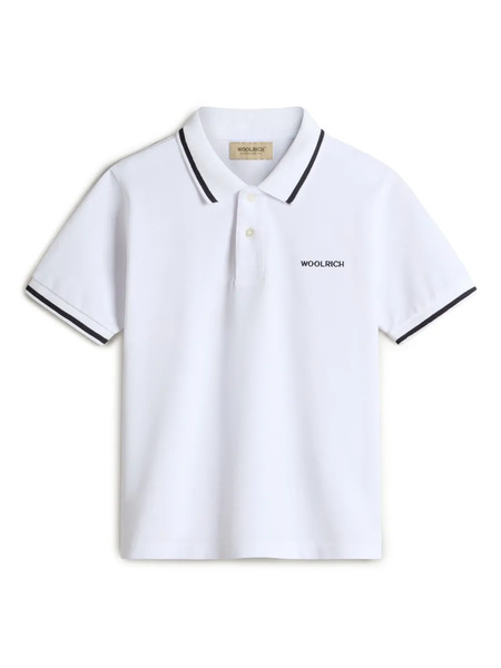  Woolrich Kids Monterey Polo Shirt - White 