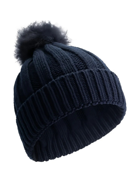  Woolrich Kids Pompom-detail Beanie - Blue 