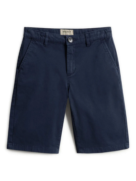  Woolrich Kids Straight-leg Chino Shorts - Blue 