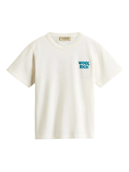  Woolrich Kids Surf-print T-shirt - White 