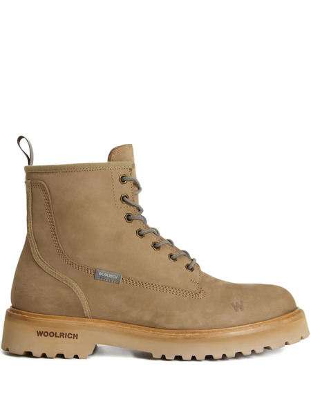  Woolrich Lace-up Zip Boots - Neutrals 