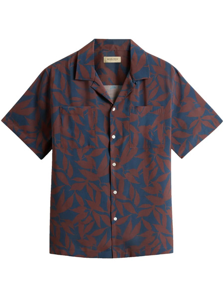  Woolrich Leaf-print Short-sleeve Shirt - Red 