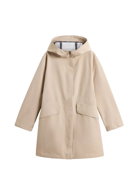  Woolrich Light Stretch Parka Coat - Neutrals 