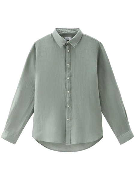  Woolrich Linen Button-down Shirt - Green 