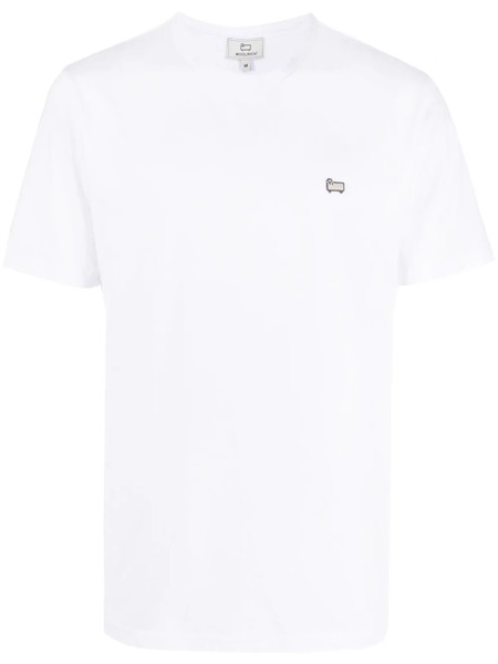  Woolrich Logo-appliqué Crew-neck T-shirt - White 