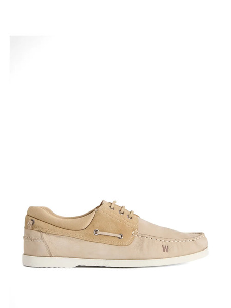  Woolrich Logo-detail Boat Shoes - Neutrals 