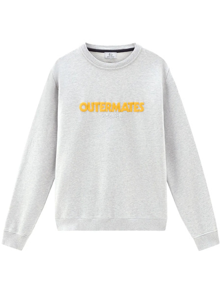  Woolrich Logo-embroidered Cotton Sweatshirt - Grey 