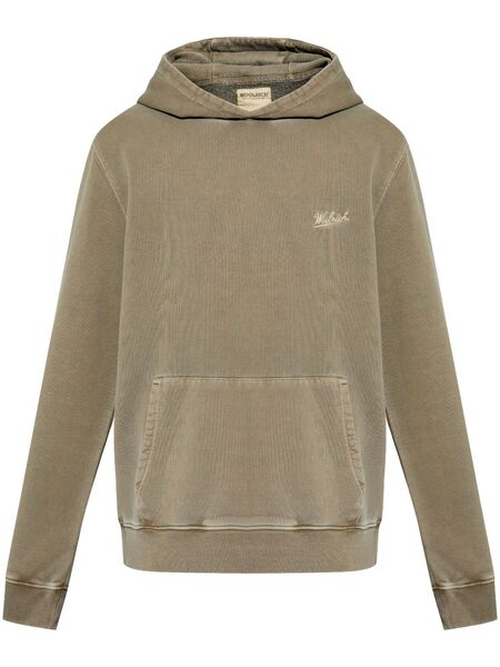  Woolrich Logo-embroidered Hoodie - Green 