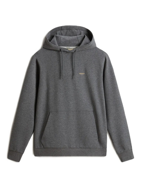  Woolrich Logo Interlock Hoodie - Grey 
