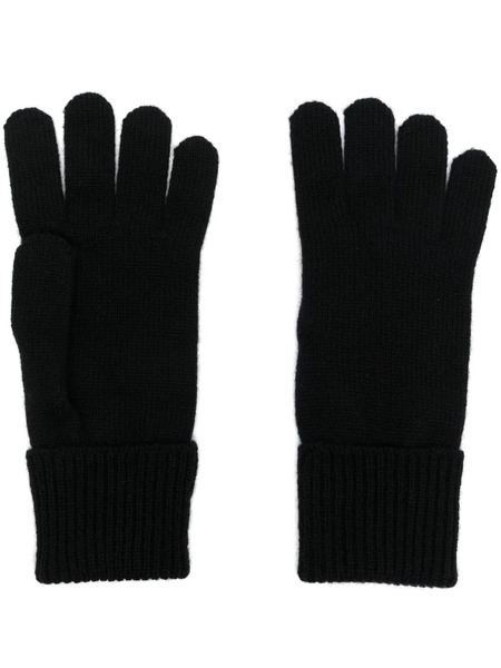  Woolrich Logo-patch Cashmere Gloves - Black 
