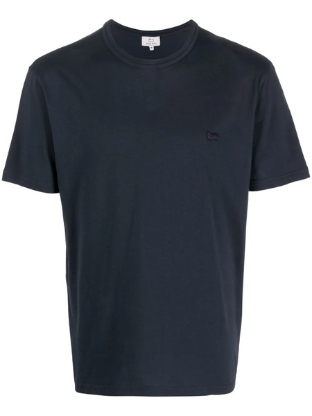  Woolrich Logo-patch Cotton T-shirt - Blue 