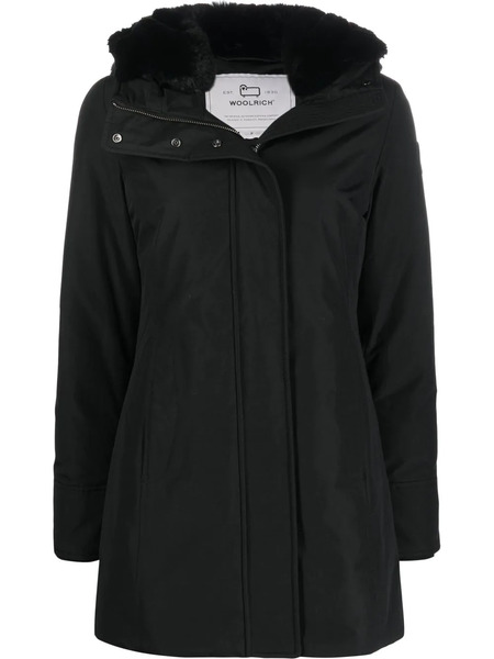  Woolrich Logo-patch Parka - Black 