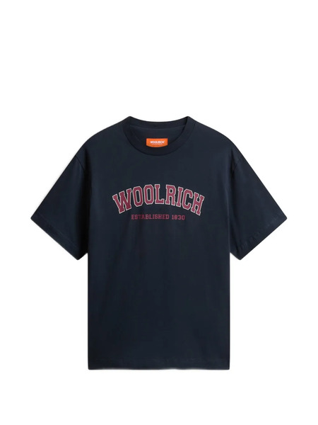  Woolrich Logo-print Crew-neck T-shirt - Blue 