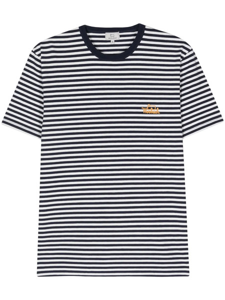  Woolrich Logo-print Striped T-shirt - Blue 