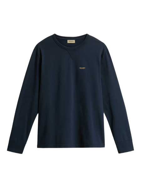  Woolrich Long-sleeve Crew-neck T-shirt - Blue 