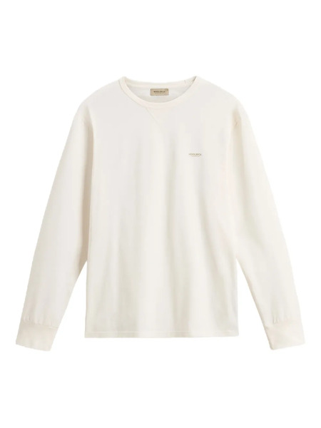  Woolrich Long-sleeve Crew-neck T-shirt - Neutrals 