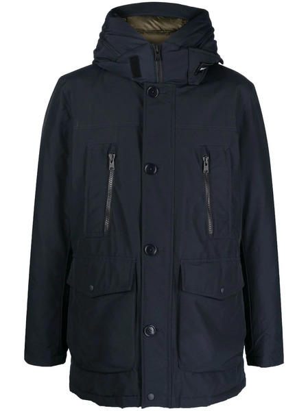  Woolrich Long-sleeve Hooded Padded Coat - Blue 