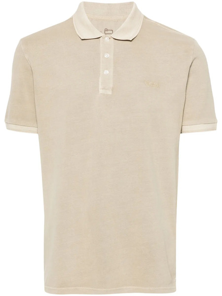  Woolrich Mackinack Logo-embroidered Polo Shirt - Neutrals 