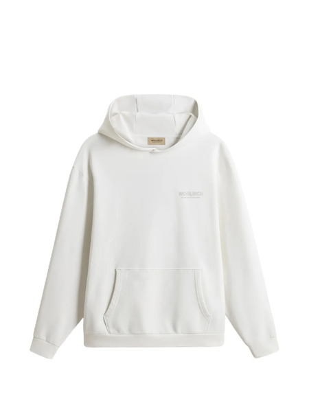  Woolrich Macro Logo Hoodie - White 