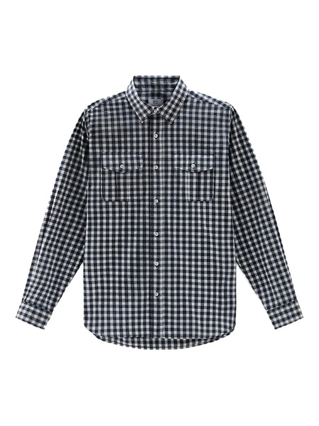  Woolrich Micro-checked Cotton Shirt - Green 