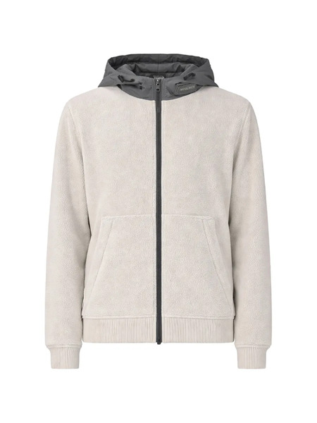  Woolrich Panelled Zip-up Hoodie - Neutrals 