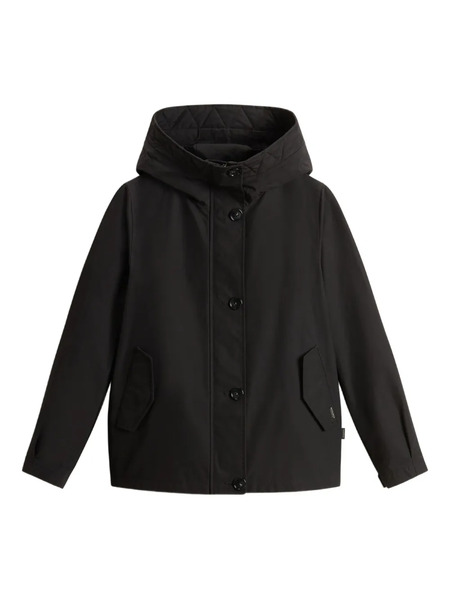 Woolrich Quilted Hooded Jacket - Black 
