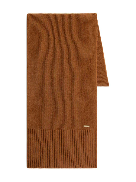 Woolrich Ribbed Cashmere Scarf - Brown 