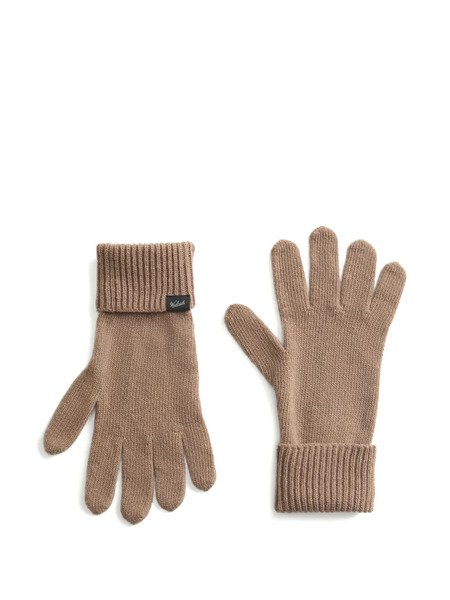  Woolrich Ribbed-cuff Knitted Gloves - Brown 