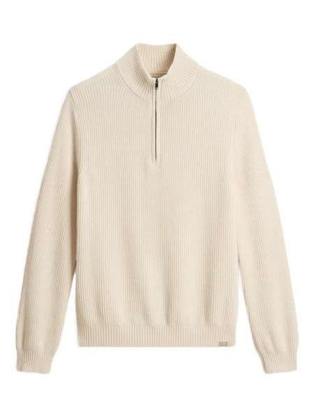  Woolrich Ribbed Half-zip Sweater - Neutrals 