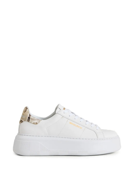 Woolrich W's Chunky Court Lace-up Sneakers - White 