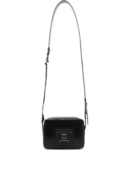  Wooyoungmi Logo-print Rectangular-shape Crossbody Bag - Black 