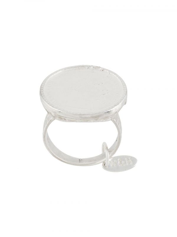  Wouters & Hendrix Coin-detail Ring - Silver 