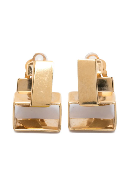  Wouters & Hendrix Geometric Clip-on Earrings - Gold 