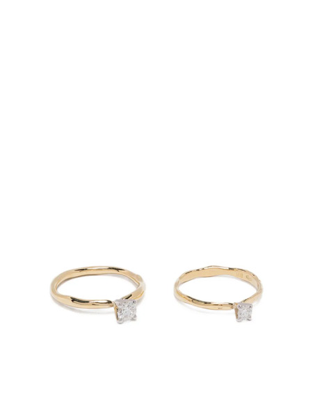  Wouters & Hendrix Gold 18k Gold Toi Et Moi Diamond Ring 