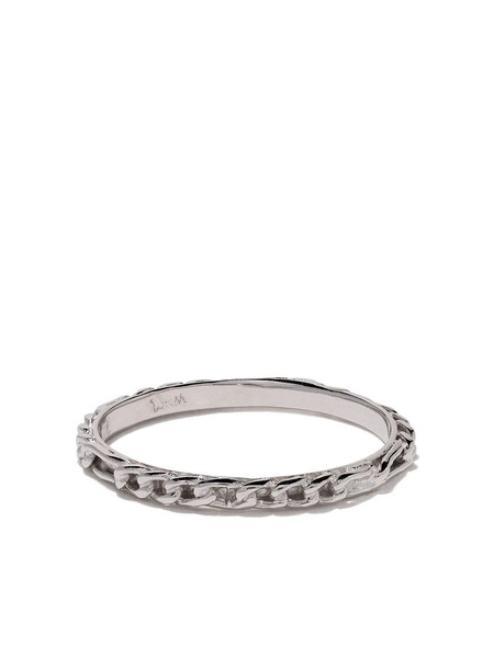  Wouters & Hendrix Gold 18kt White Gold Figaro Chain Ring - Silver 