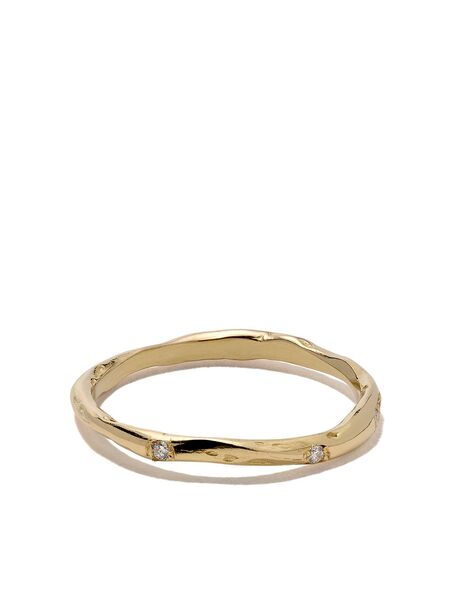  Wouters & Hendrix Gold 18kt Yellow Gold Diamond Band 