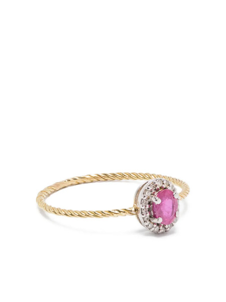  Wouters & Hendrix Gold 18kt Yellow Gold Ruby Ring 