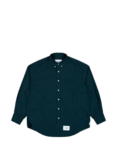  Wtaps Bd 07 Buttoned Long-sleeve Shirt - Green 