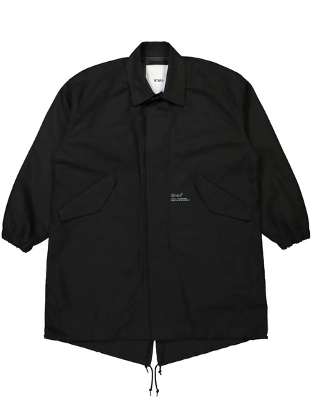  Wtaps Cross-print Coat - Black 