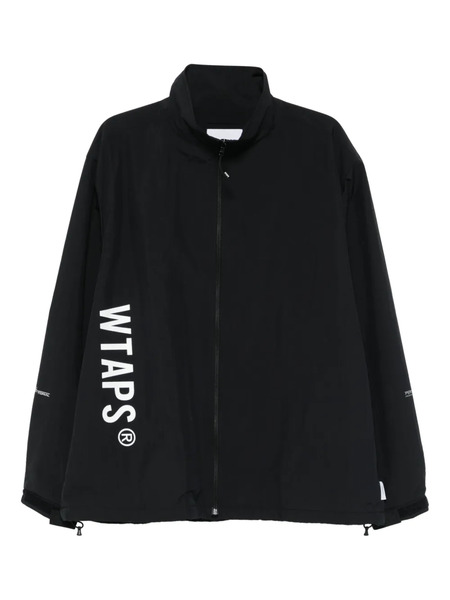  Wtaps Logo-print Windbreaker - Black 