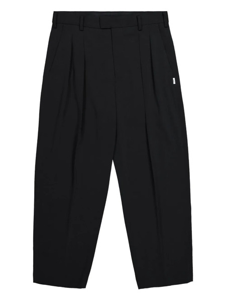  Wtaps Pleated Straight-leg Trousers - Black 